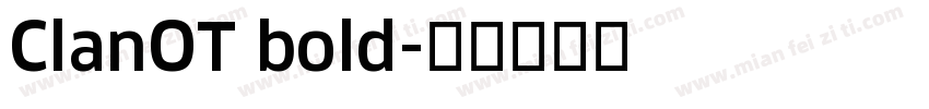 ClanOT bold字体转换